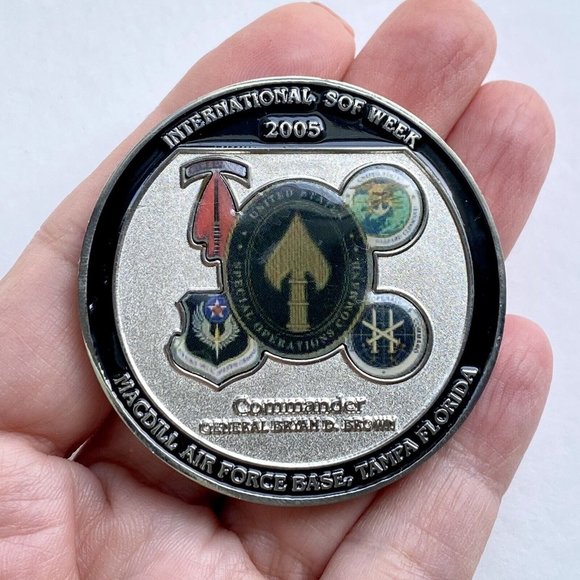 2005 Special Operations Forces Macdill Air Force Base Exhibitor Challenge Coin - Picture 3 of 6